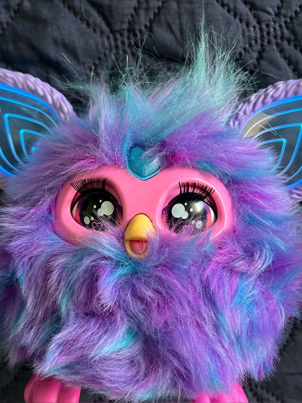 Furby 2023 Adorable Purple Blue Pink Talks Ears Move & Change Color Tested Works